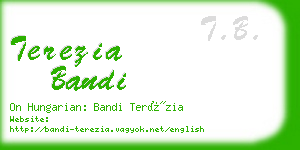 terezia bandi business card